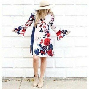 Maeve Anthropologie Anthousai Floral Knit Dress